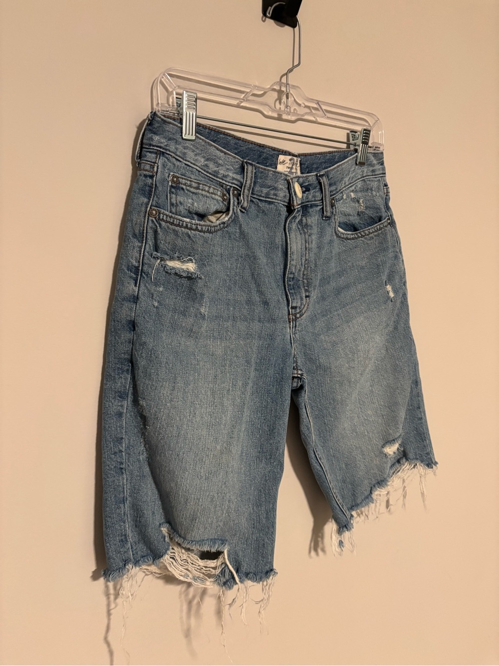 FREE PEOPLE We The Free denim bermuda shorts size 27 - Picture 3 of 4